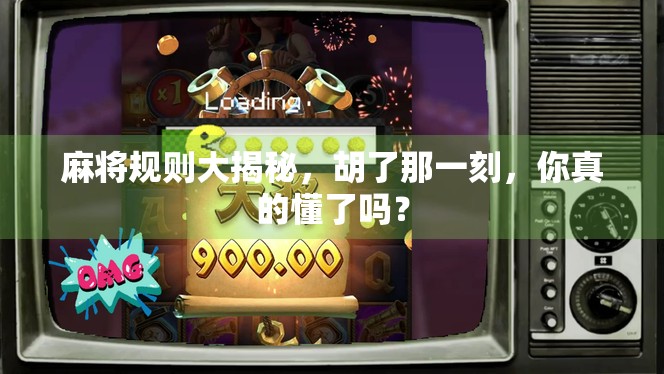 麻将规则大揭秘，胡了那一刻，你真的懂了吗？