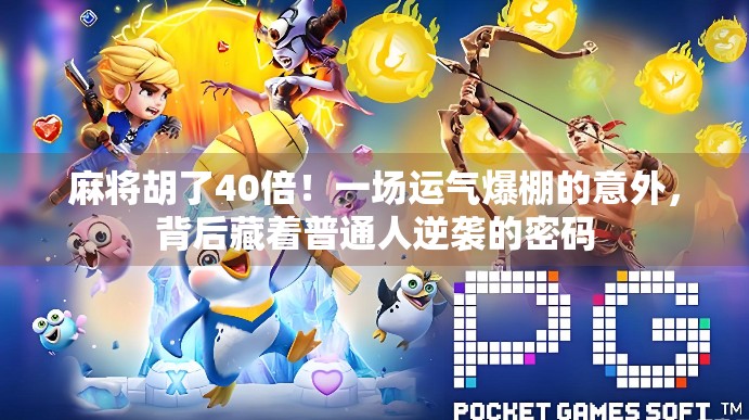 麻将胡了40倍！一场运气爆棚的意外，背后藏着普通人逆袭的密码