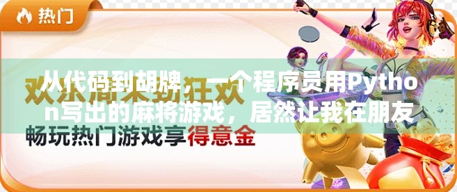 从代码到胡牌，一个程序员用Python写出的麻将游戏，居然让我在朋友圈火了！