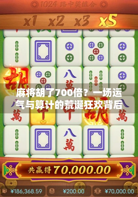 麻将胡了700倍？一场运气与算计的荒诞狂欢背后，藏着多少人的赌徒心理？