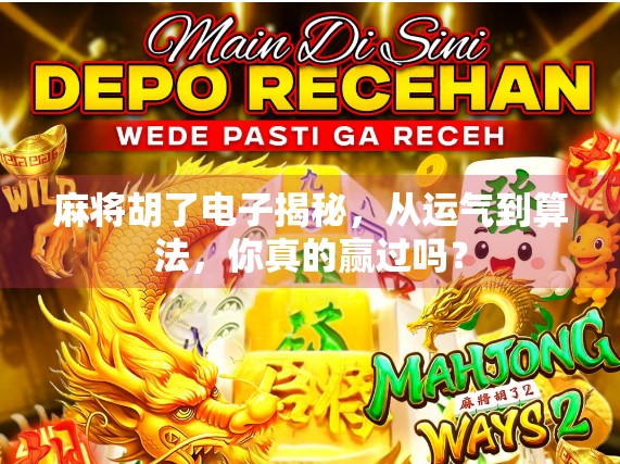 麻将胡了电子揭秘，从运气到算法，你真的赢过吗？